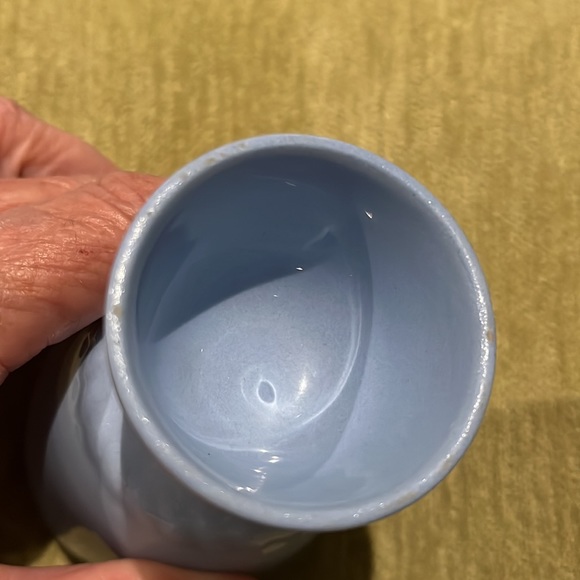 Vintage Homer Laughlin Kraft Blue Double Egg Cup Depression Era, Hard-to-Find - Picture 5 of 7